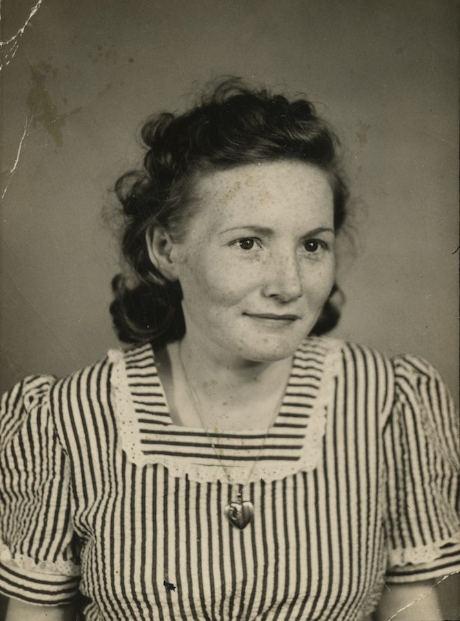 antique black and white photo of my grandmother