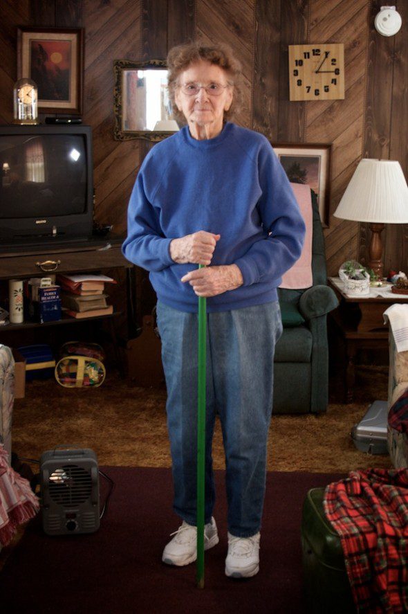 environmental portrait of my grandmother