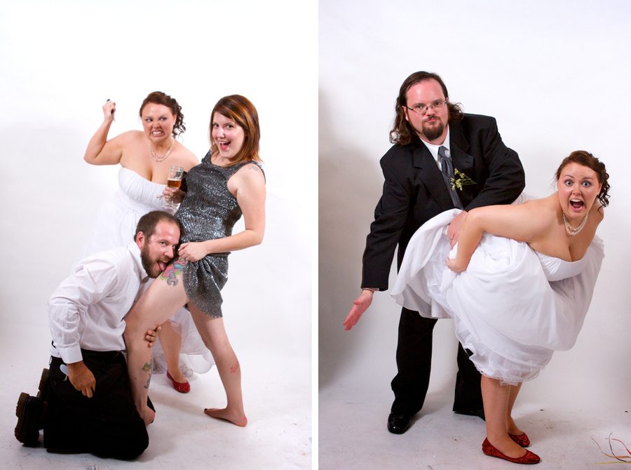 Photo booth wedding fun
