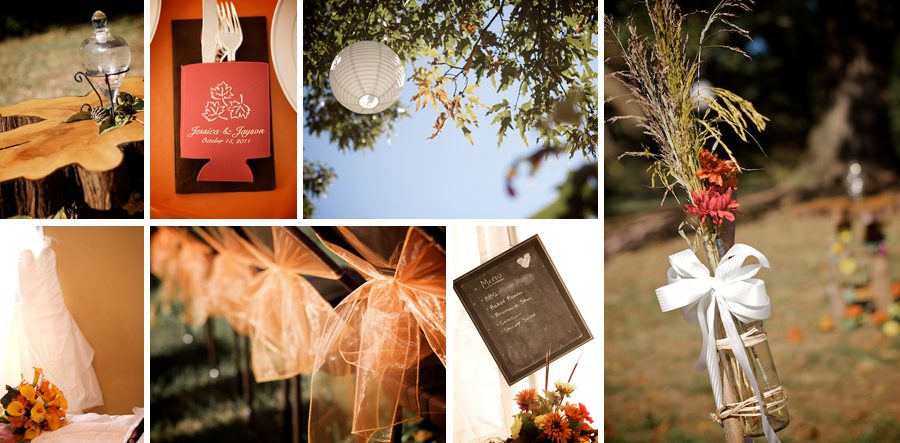 Country wedding details