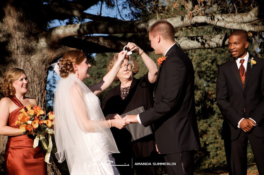 Handcuffs for the groom