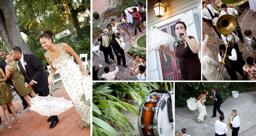 New orleans wedding first line dance