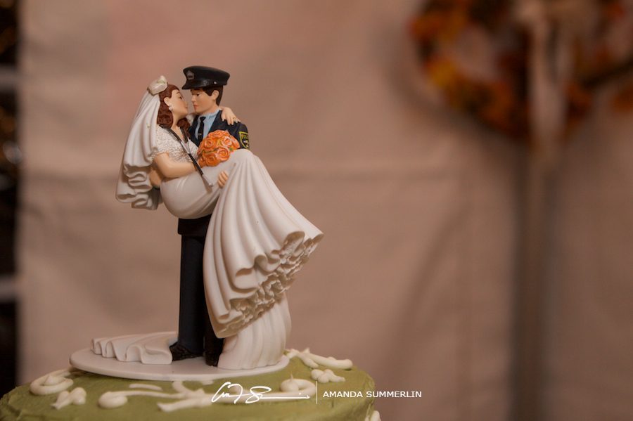 Nurse and cop cake topper