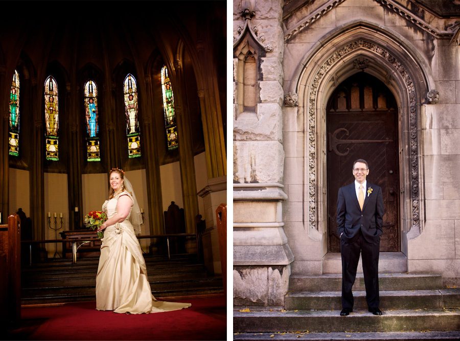 Bride and groom portraits