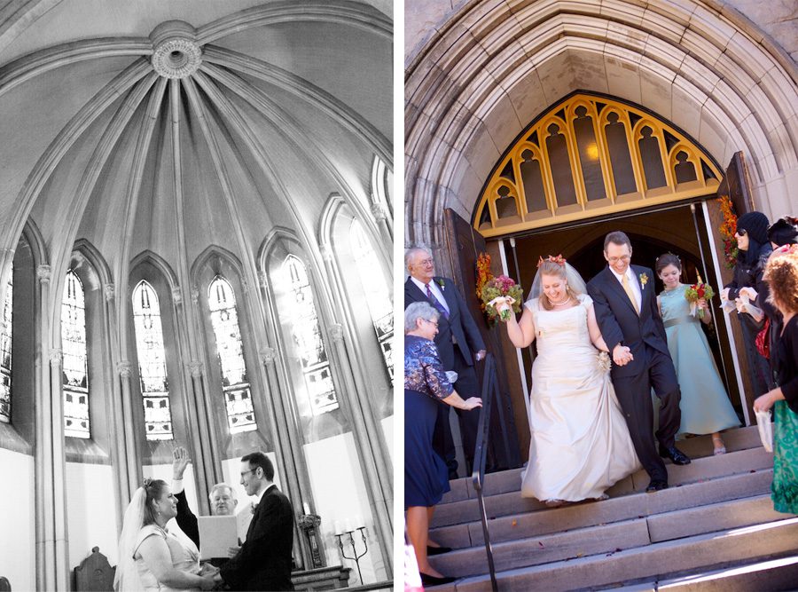 Church wedding ceremony