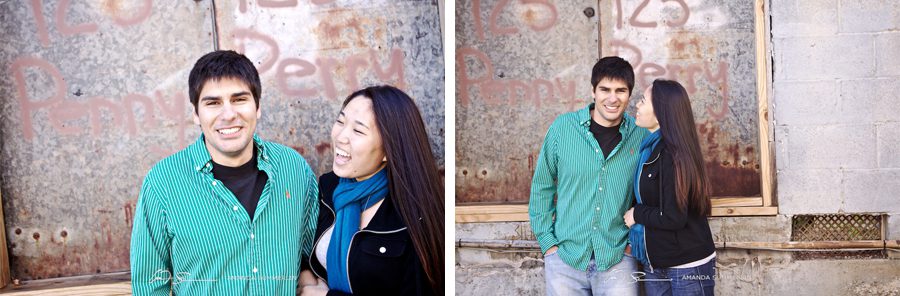 Lawrenceville square engagement pictures