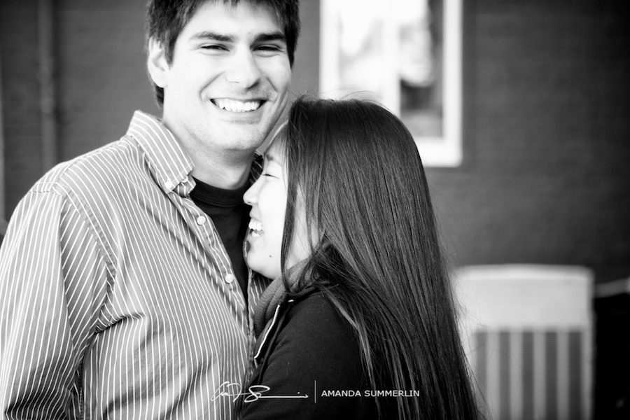 Lawrenceville square engagement session 11