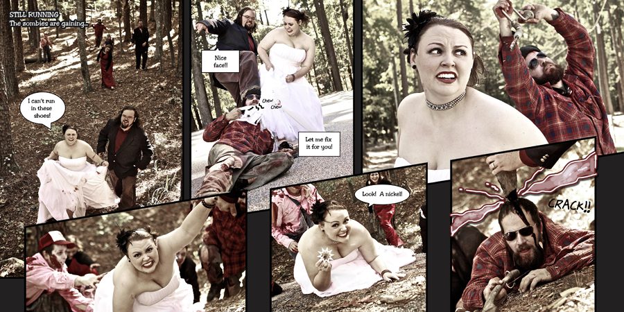 trash the dress with zombies comic