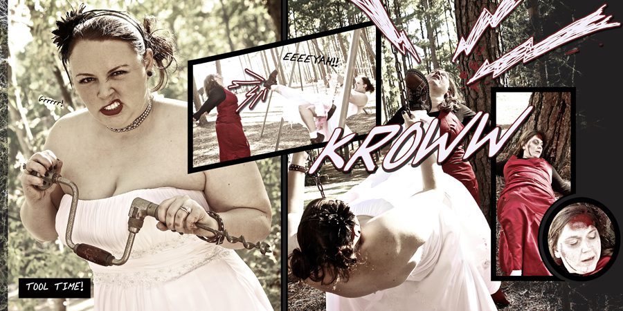 trash the dress with zombies comic