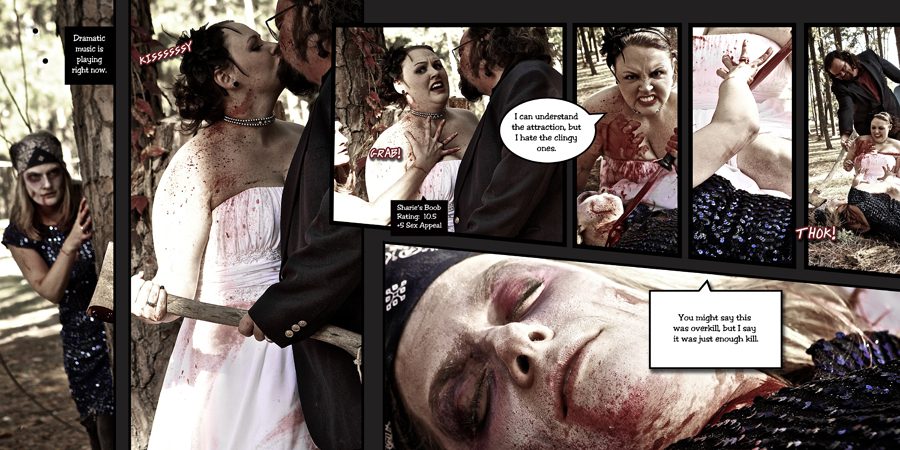 trash the dress zombie comic