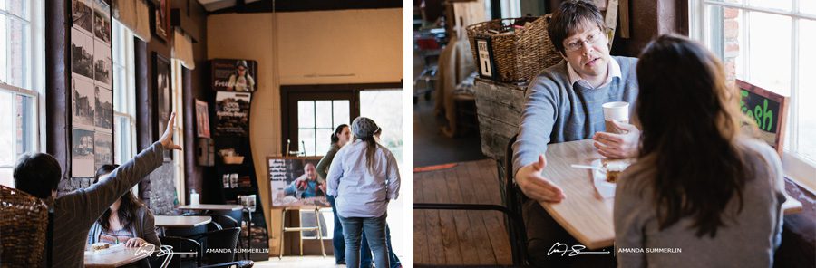 Engagement picture ideas coffee shop