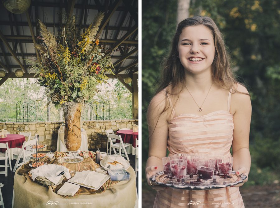 Lesbian wedding reception decorations