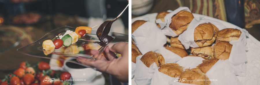 Wedding reception food for lesbian wedding