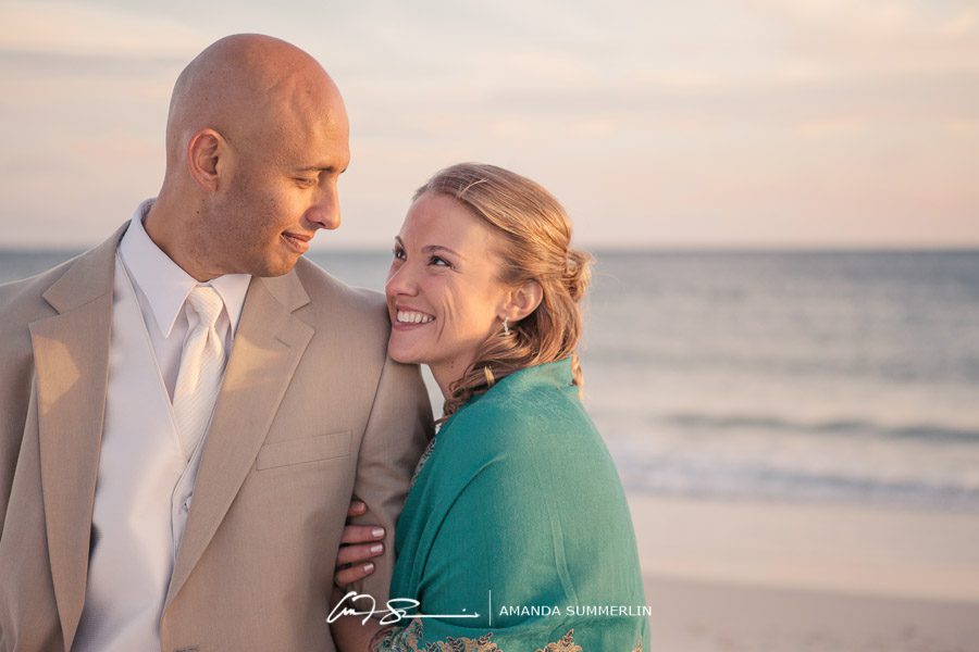 florida beach wedding newlywed photo