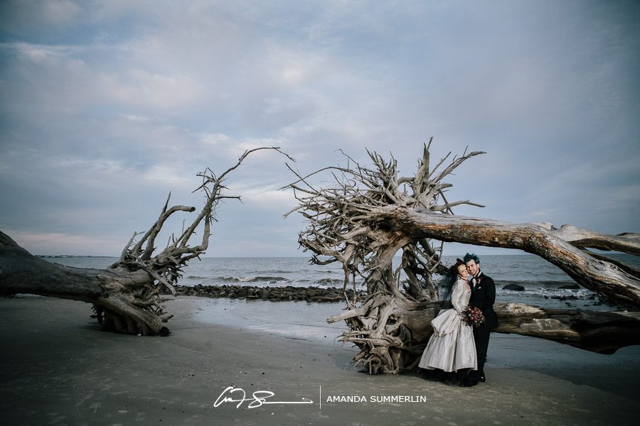 Jekyll Island Driftwood Beach Wedding Photographer 100