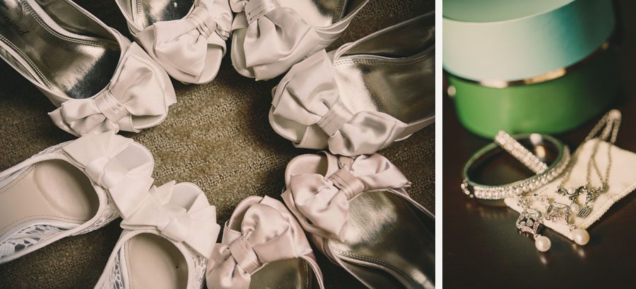 wedding shoes and jewelry