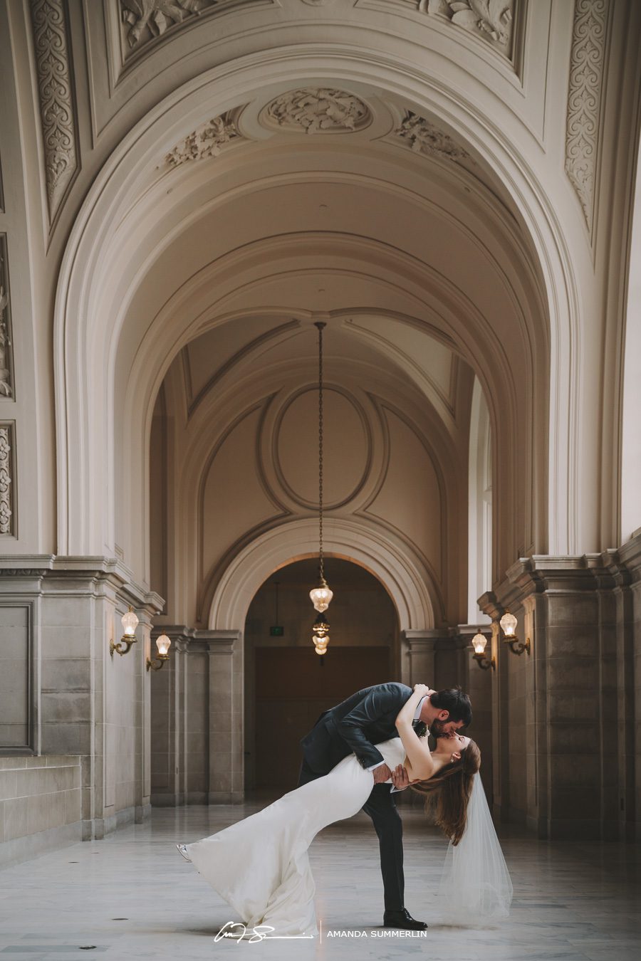 San Francisco City Hall Bride and Groom Photo | Hunter and Igor