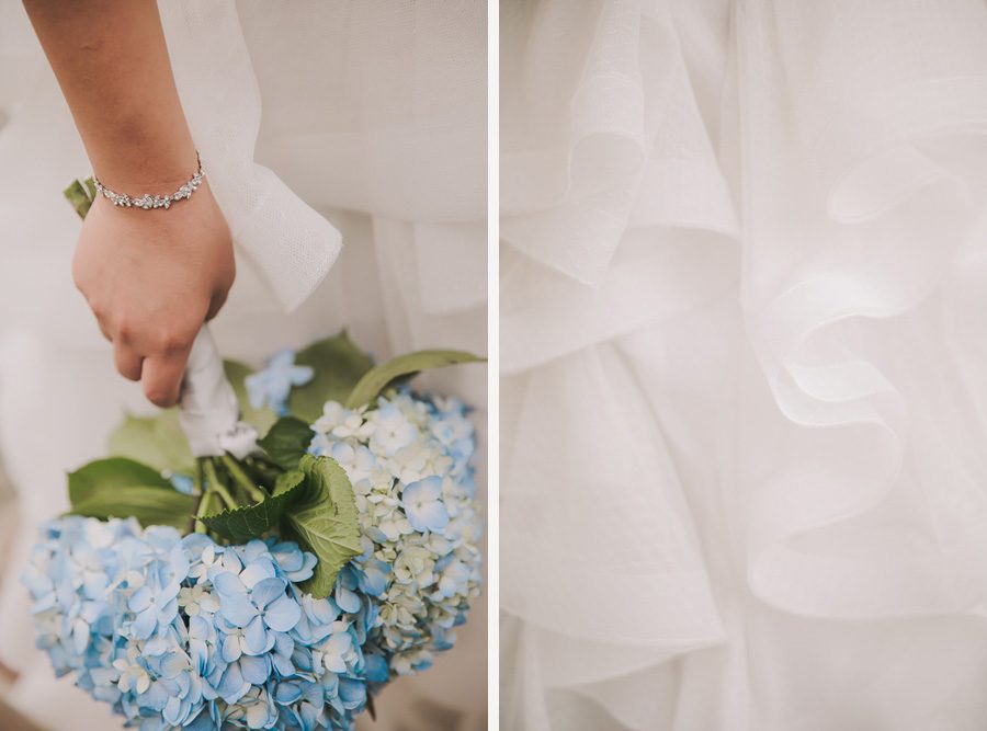 Hydrangea Wedding Bouquet | Christine and Patrick